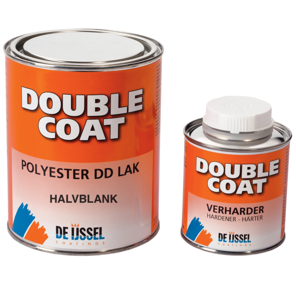 Double Coat Halvblank sträckfärg. Används som motorfärg, halkskyddsfärg, däcksfärg båt, inredningsfärg. 2-k polyuretan polyester dd lak från De IJssel Coatings