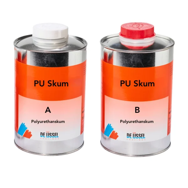 2-komponent Polyuretanskum, PU skum 2 liter set. Expanderar 300 g sin egen volym.