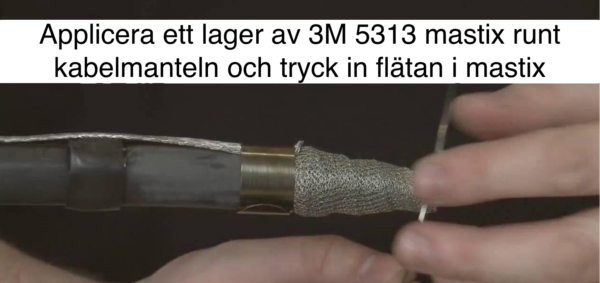 Butylband från 3M är gjord av mastix. Kan användas för kall krympning och tätning