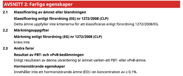 Farliga egenskaper vit aluminiumoxid